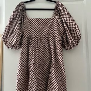 Abercrombie NWT Puff Sleeve Flirty Romper Size L